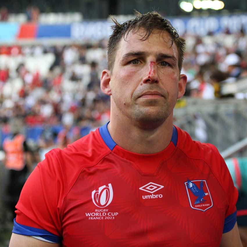 José Ignacio Larenas concentrado antes de un partido